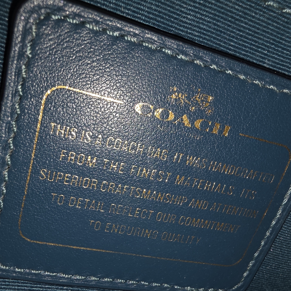 COACH Blake Carryall Handbag in Teal - Picture 9 of 12